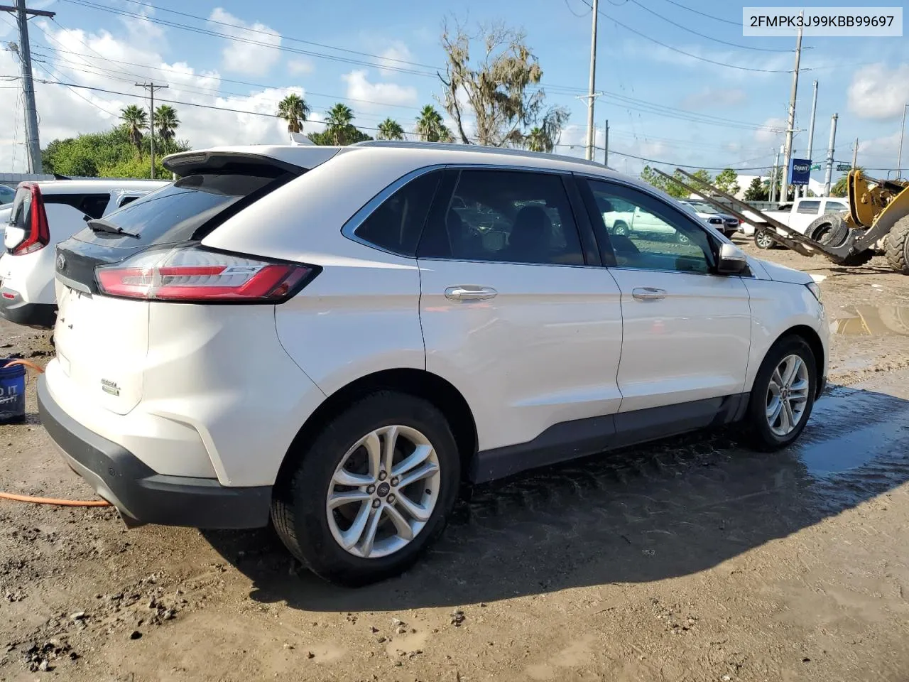 2019 Ford Edge Sel VIN: 2FMPK3J99KBB99697 Lot: 73824374