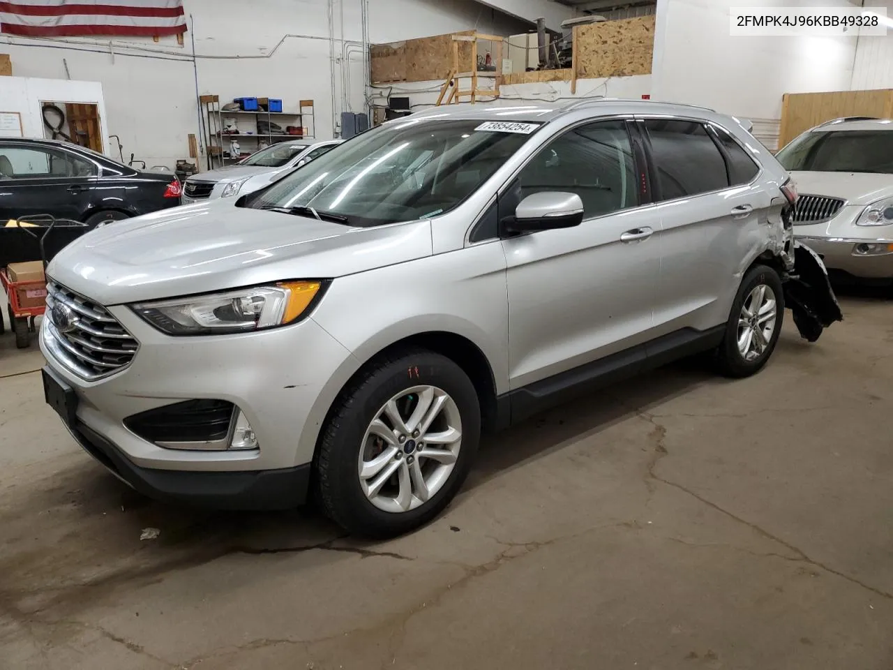 2019 Ford Edge Sel VIN: 2FMPK4J96KBB49328 Lot: 73854254