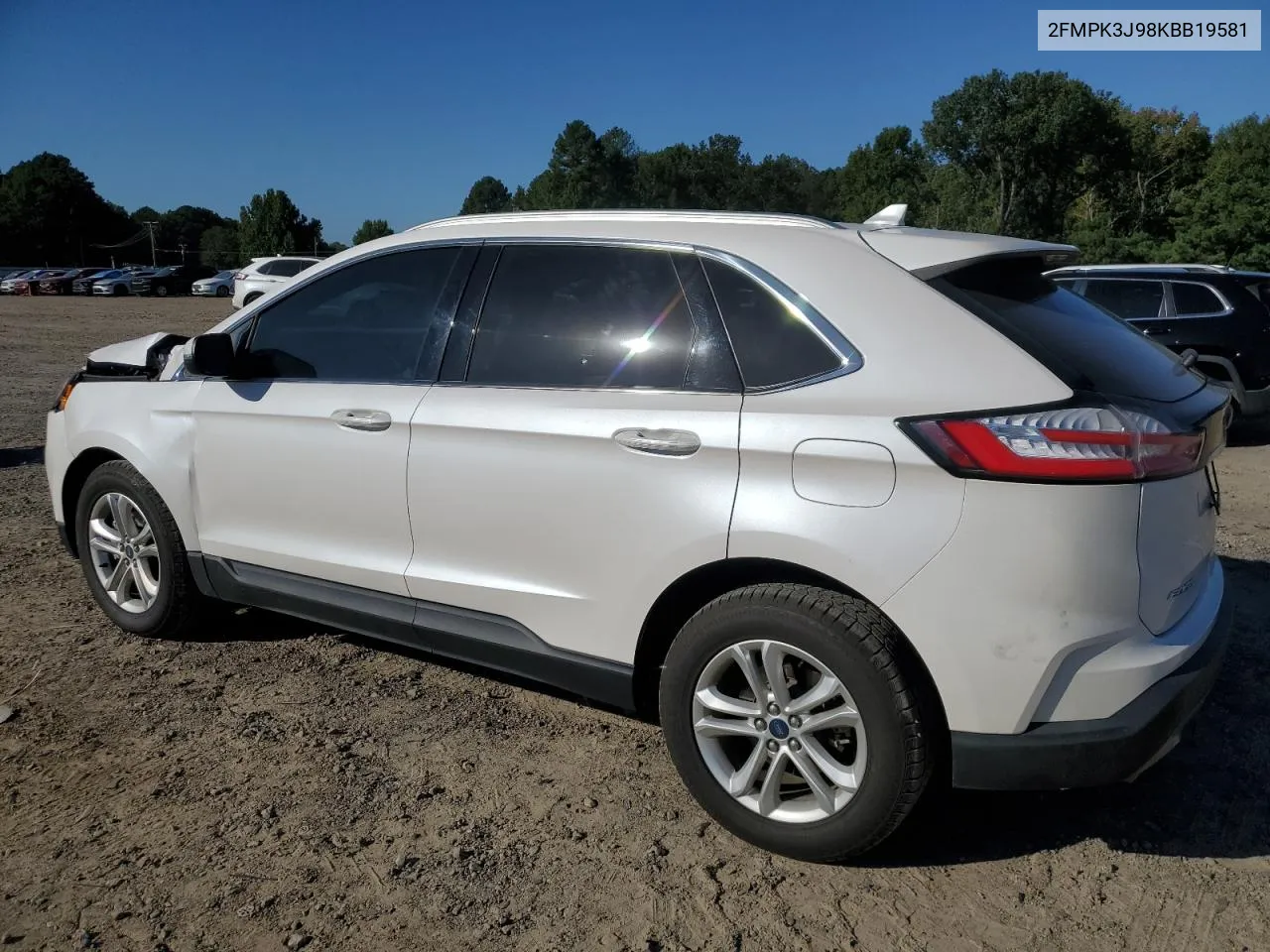 2019 Ford Edge Sel VIN: 2FMPK3J98KBB19581 Lot: 74203874