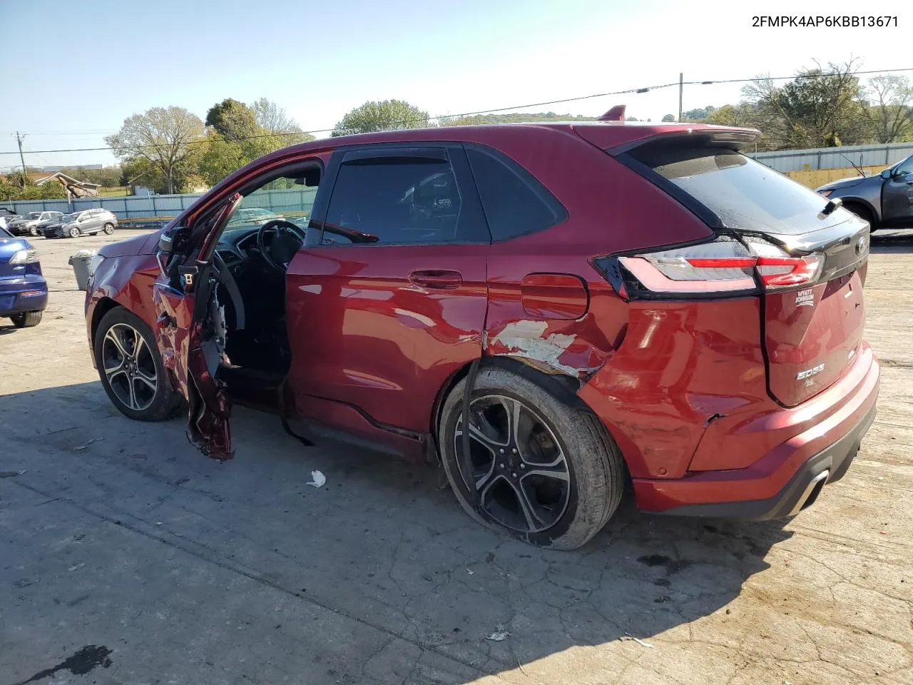 2019 Ford Edge St VIN: 2FMPK4AP6KBB13671 Lot: 74227694