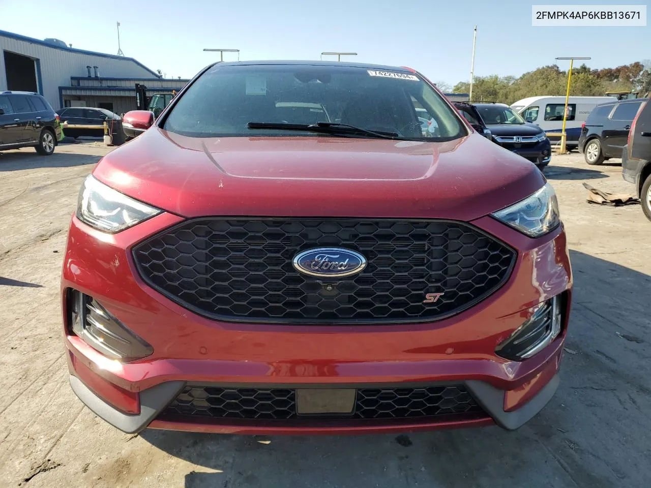 2019 Ford Edge St VIN: 2FMPK4AP6KBB13671 Lot: 74227694