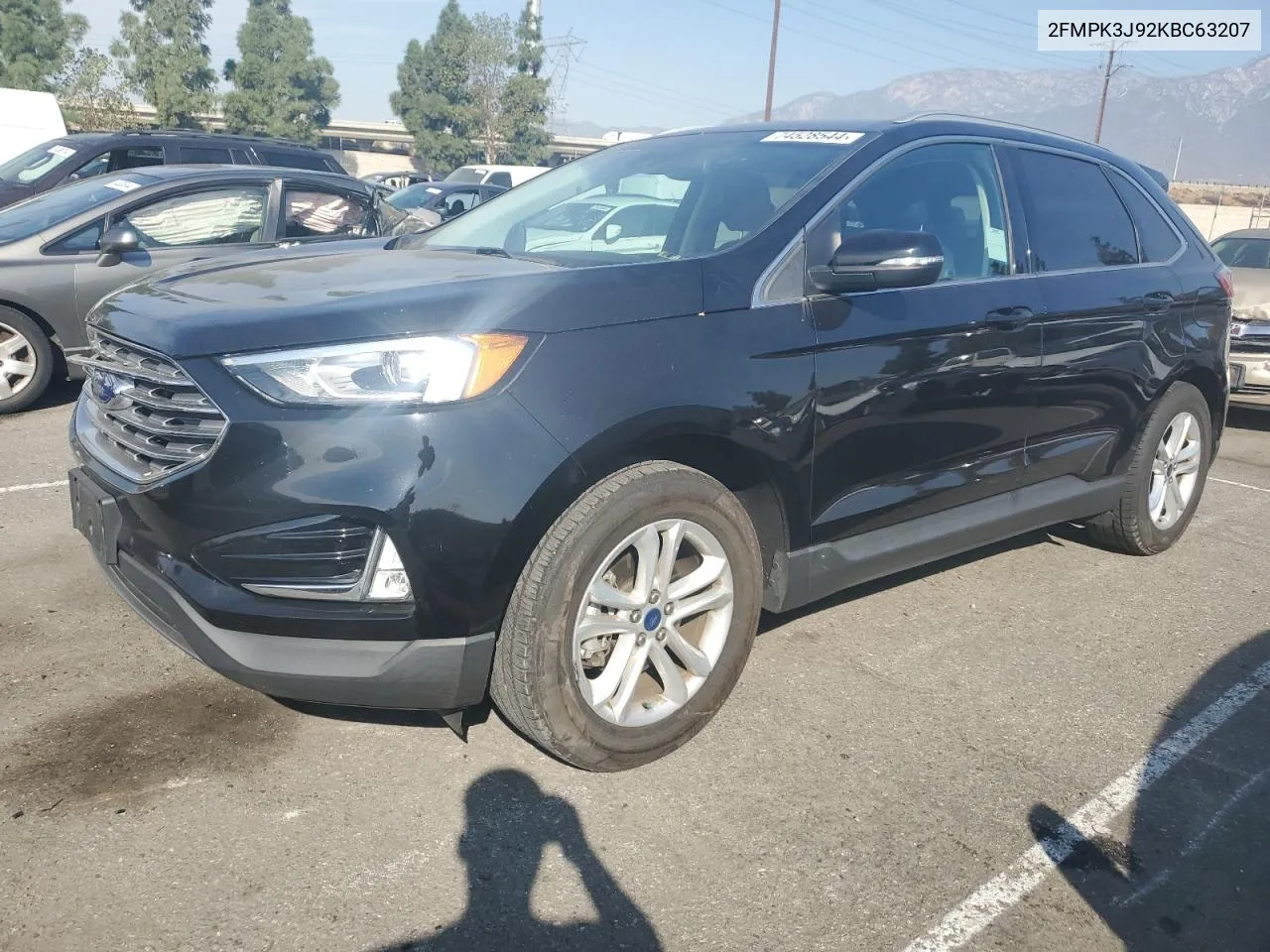 2019 Ford Edge Sel VIN: 2FMPK3J92KBC63207 Lot: 74528544