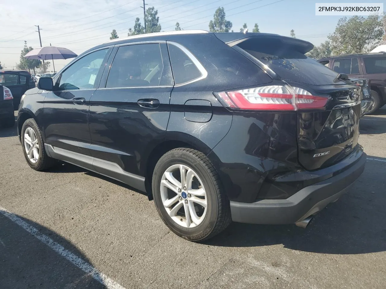 2019 Ford Edge Sel VIN: 2FMPK3J92KBC63207 Lot: 74528544