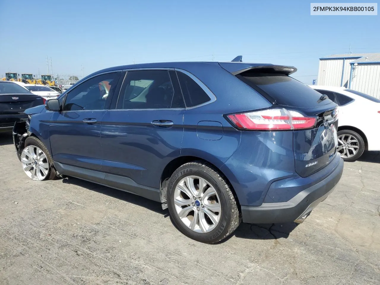 2019 Ford Edge Titanium VIN: 2FMPK3K94KBB00105 Lot: 74708044