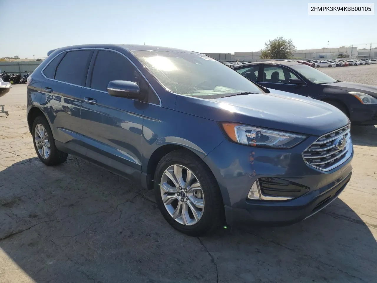 2019 Ford Edge Titanium VIN: 2FMPK3K94KBB00105 Lot: 74708044