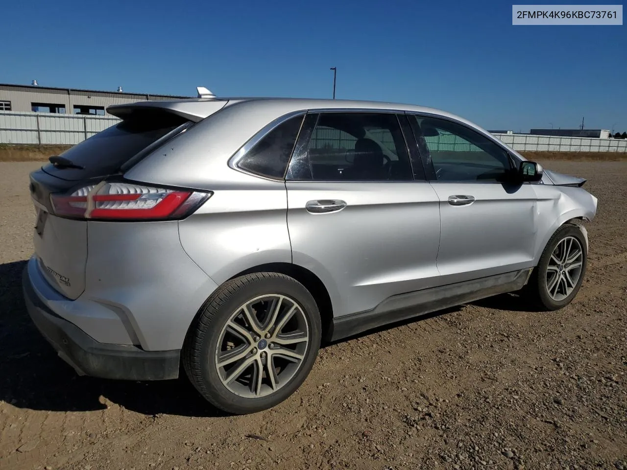 2019 Ford Edge Titanium VIN: 2FMPK4K96KBC73761 Lot: 74826014