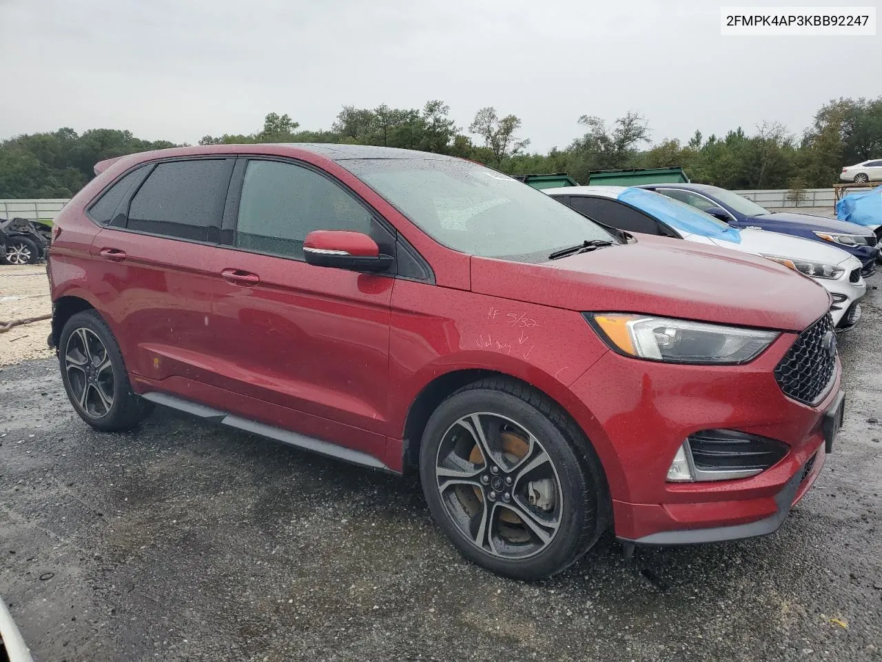 2019 Ford Edge St VIN: 2FMPK4AP3KBB92247 Lot: 74880304