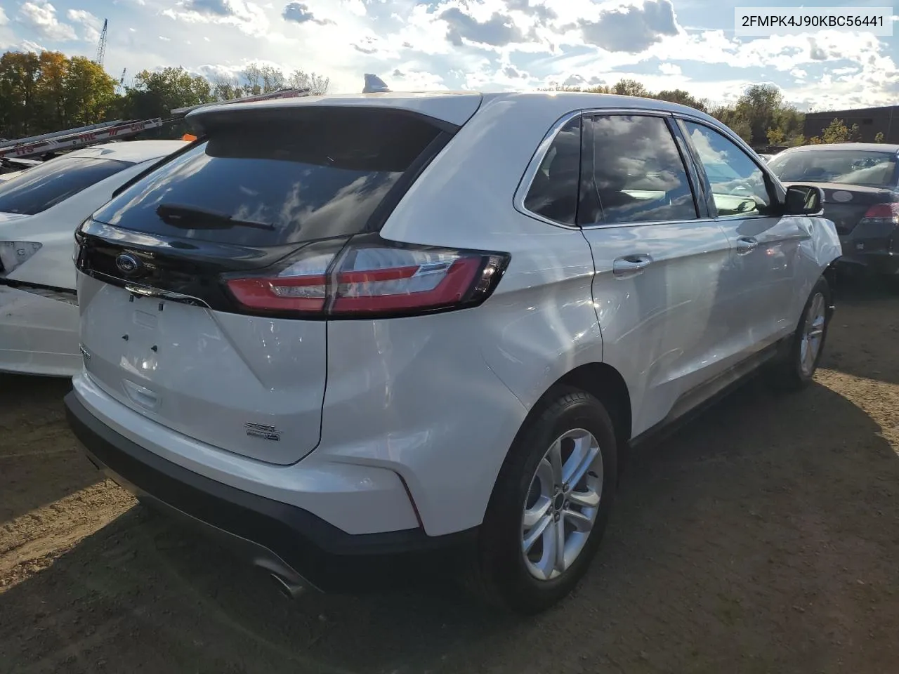 2019 Ford Edge Sel VIN: 2FMPK4J90KBC56441 Lot: 74908564