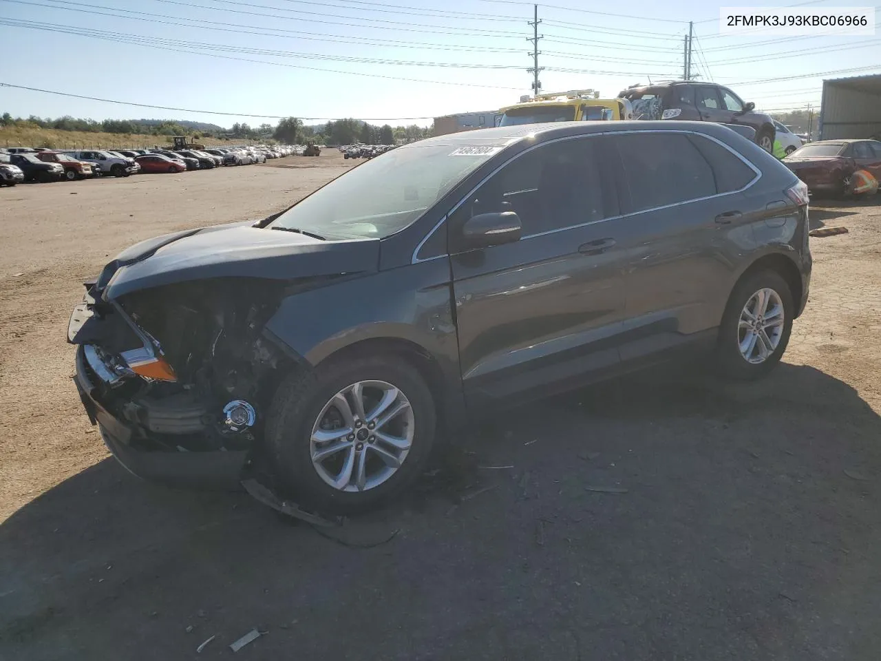 2019 Ford Edge Sel VIN: 2FMPK3J93KBC06966 Lot: 74967804