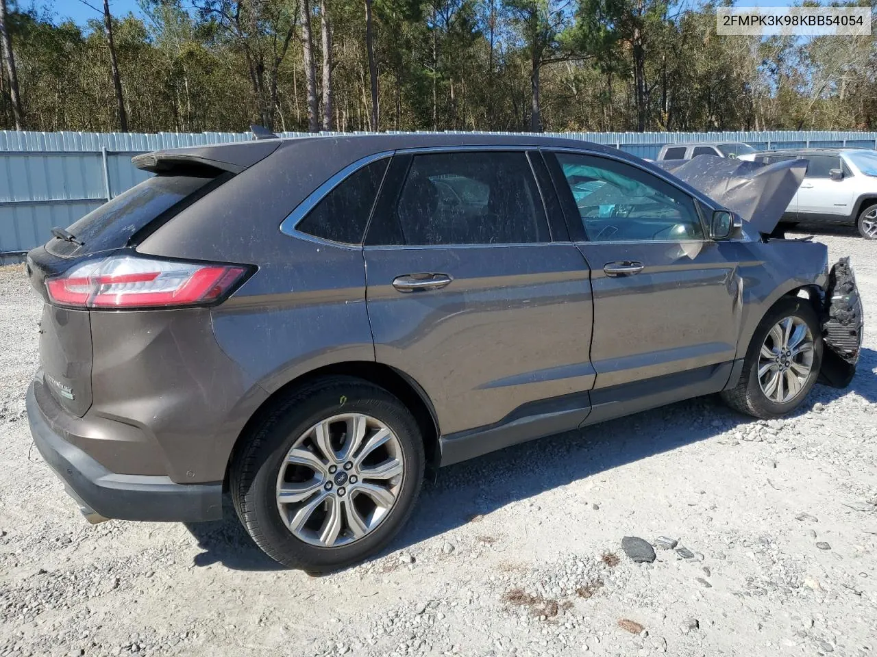 2019 Ford Edge Titanium VIN: 2FMPK3K98KBB54054 Lot: 75079444