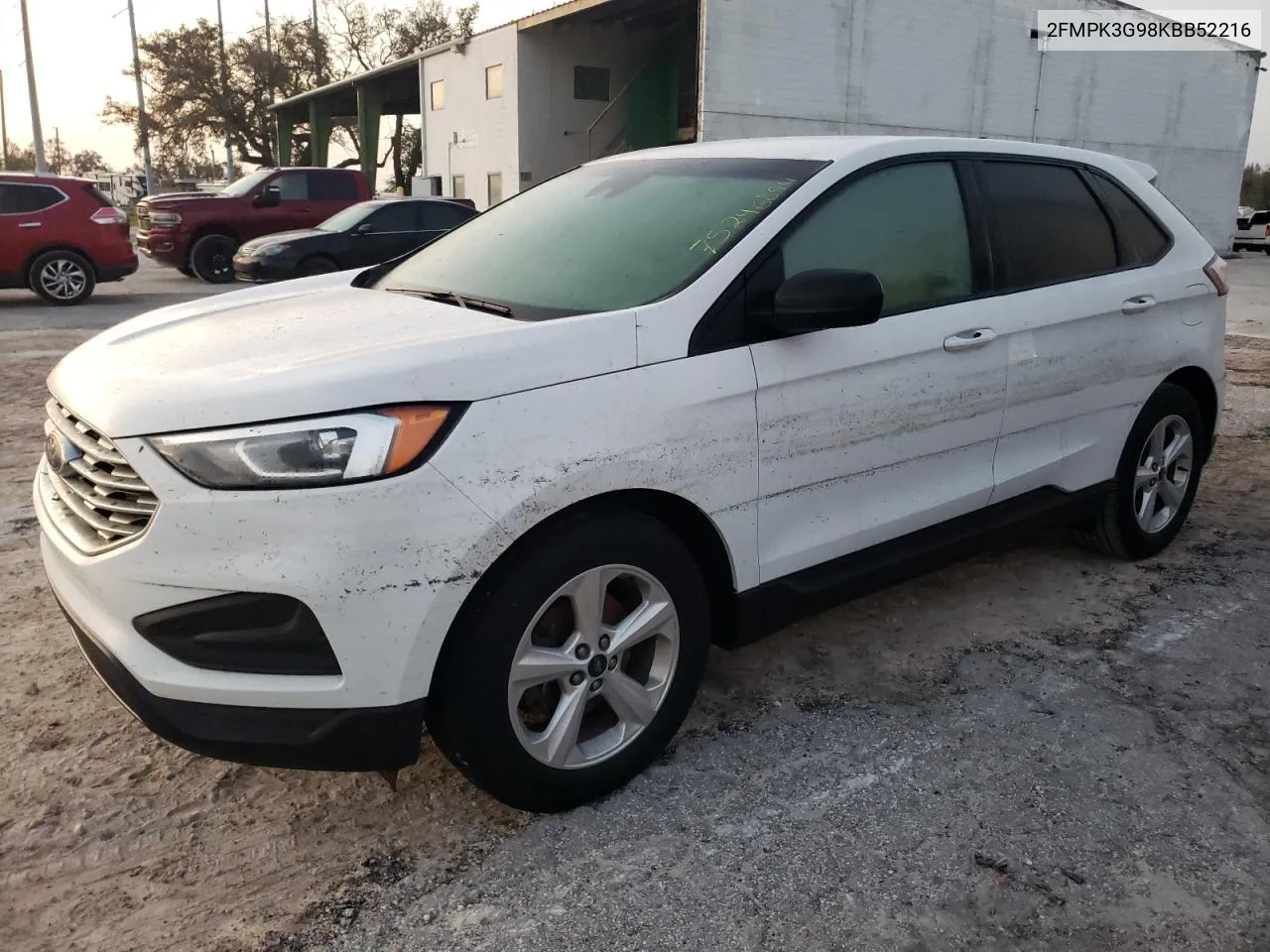 2019 Ford Edge Se VIN: 2FMPK3G98KBB52216 Lot: 75246894