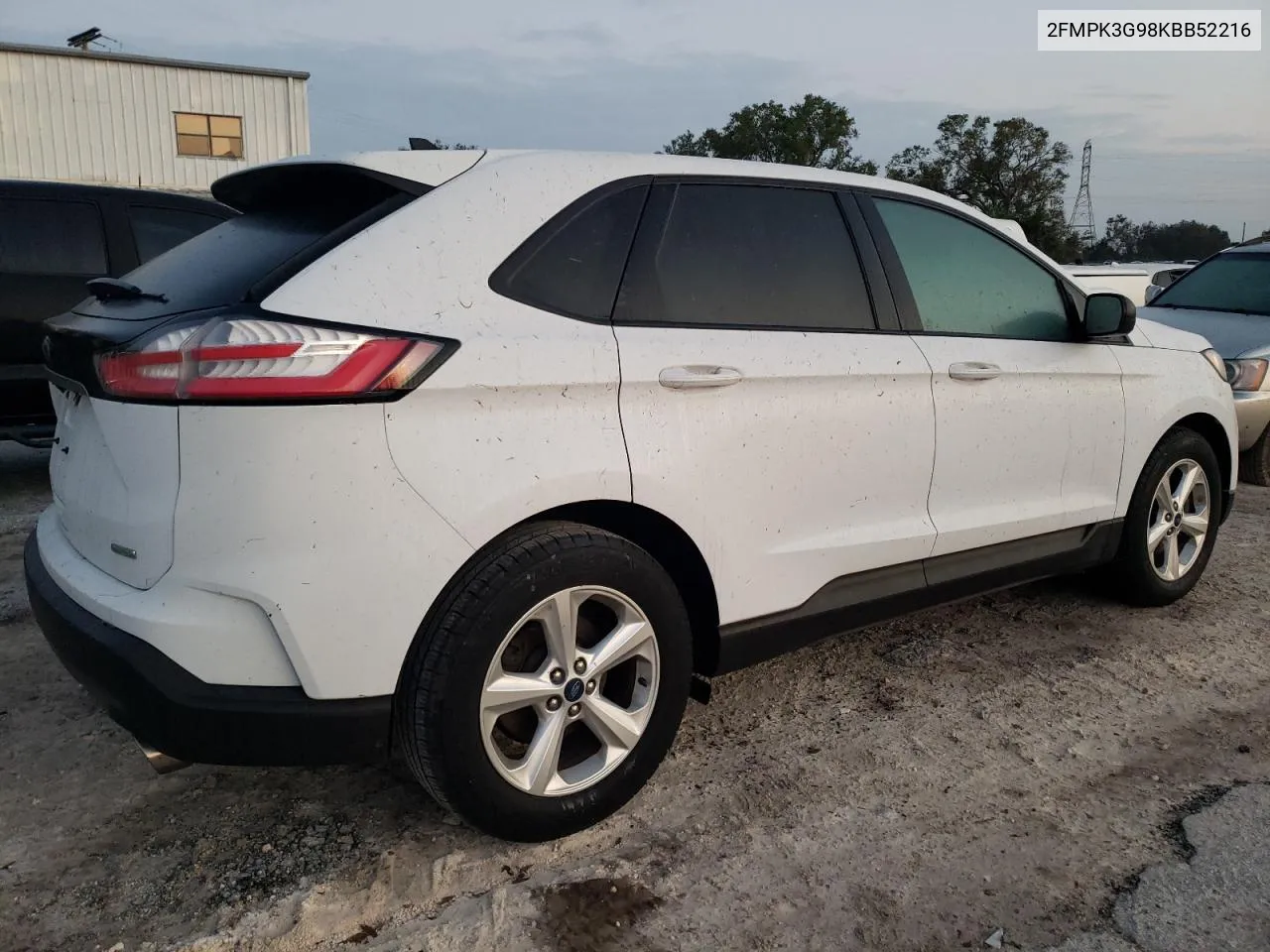 2019 Ford Edge Se VIN: 2FMPK3G98KBB52216 Lot: 75246894