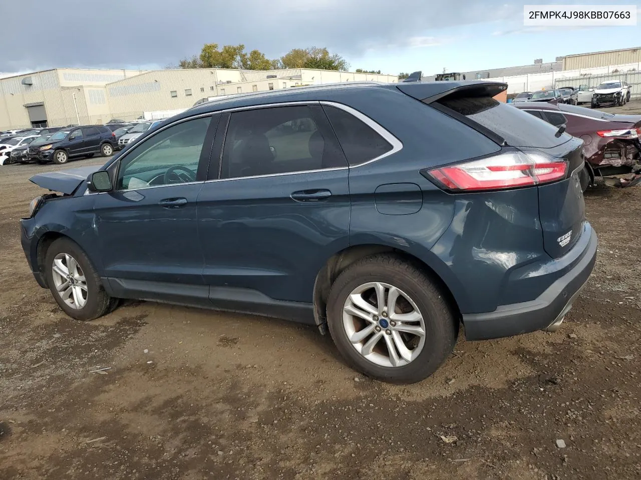 2019 Ford Edge Sel VIN: 2FMPK4J98KBB07663 Lot: 75261604