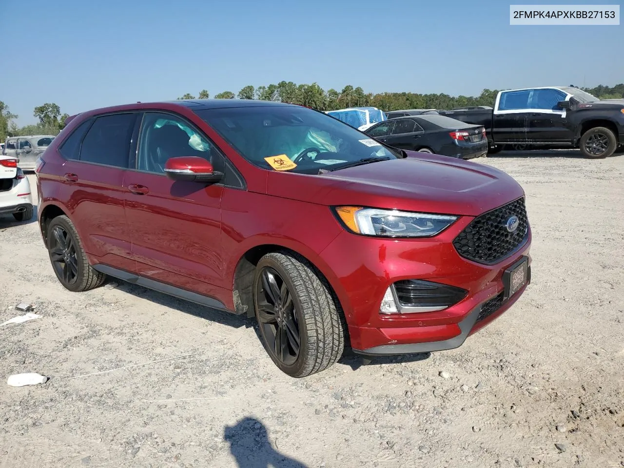 2019 Ford Edge St VIN: 2FMPK4APXKBB27153 Lot: 75365264