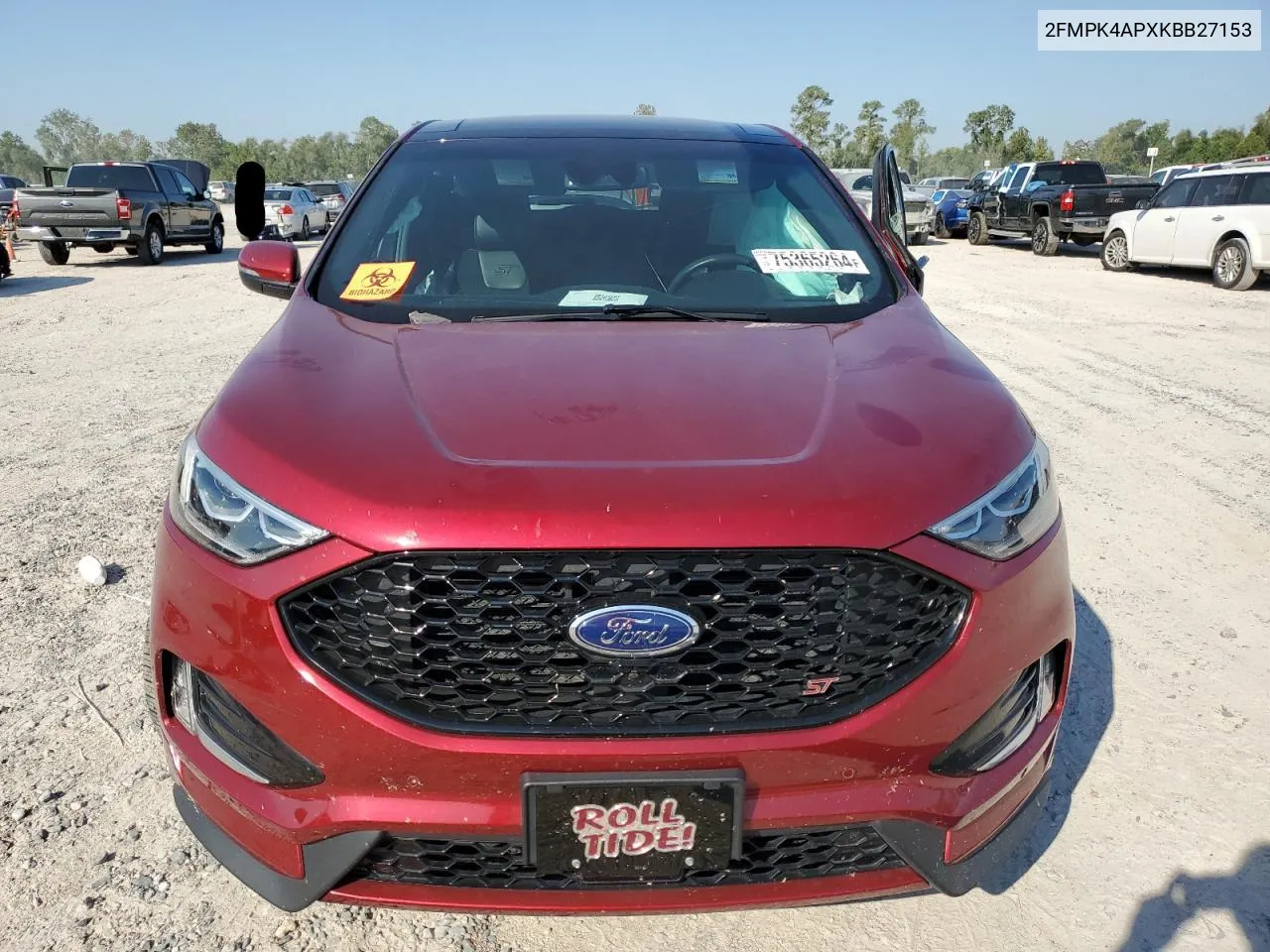 2019 Ford Edge St VIN: 2FMPK4APXKBB27153 Lot: 75365264