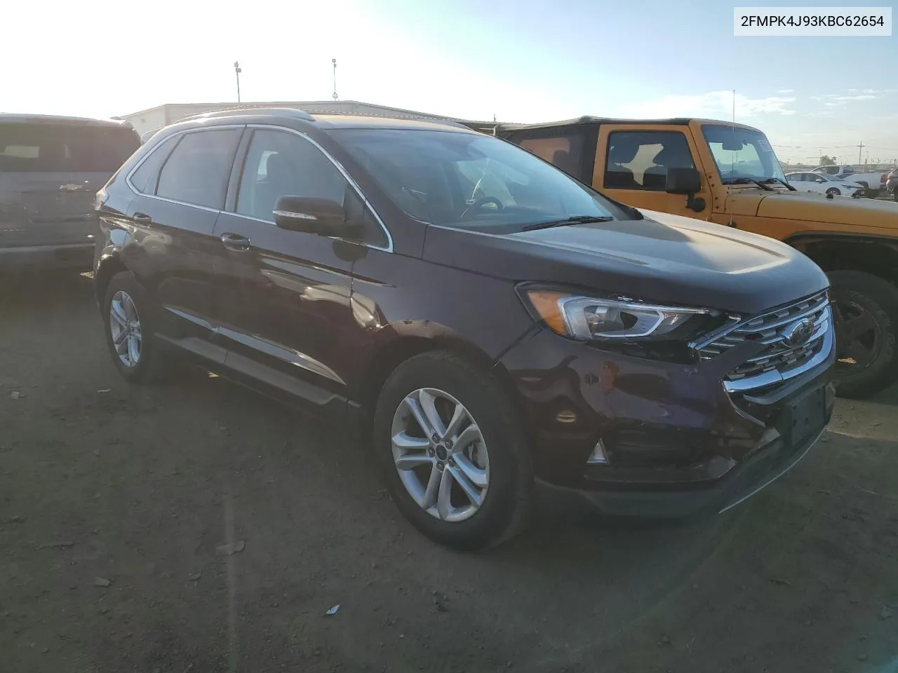 2019 Ford Edge Sel VIN: 2FMPK4J93KBC62654 Lot: 75376704