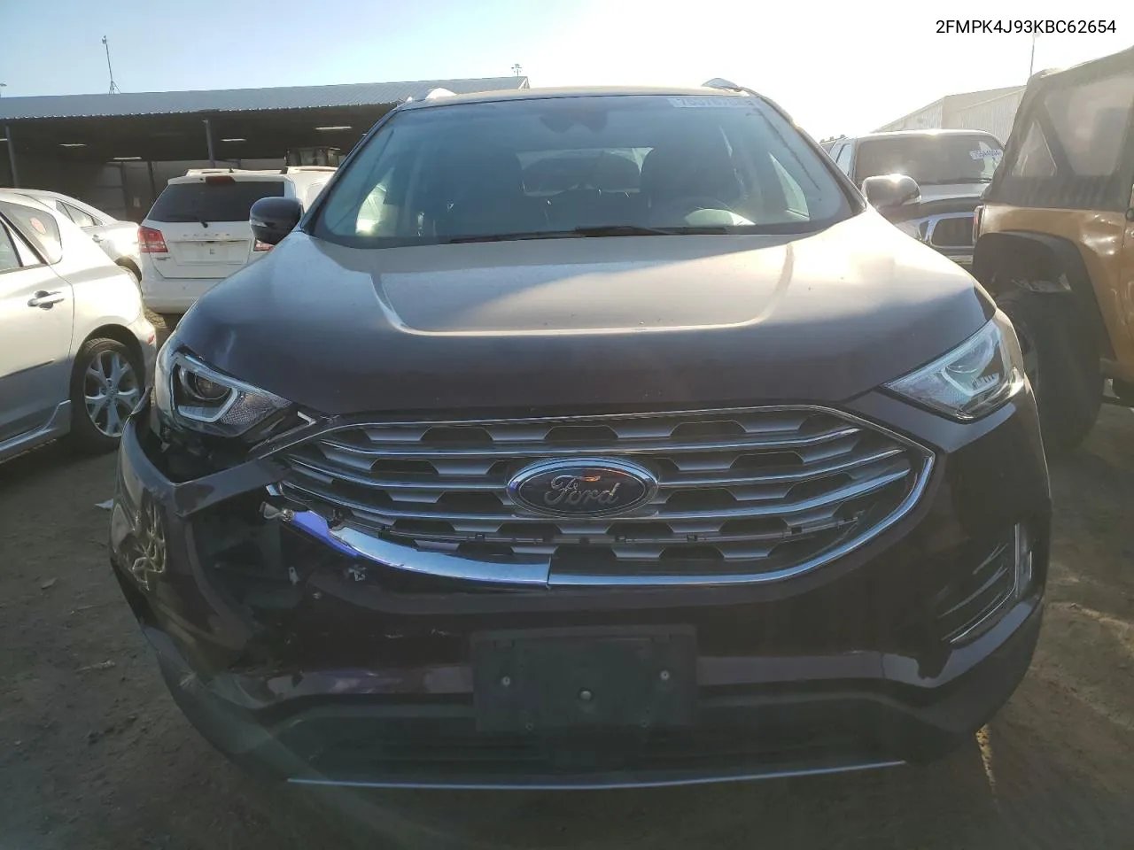 2019 Ford Edge Sel VIN: 2FMPK4J93KBC62654 Lot: 75376704