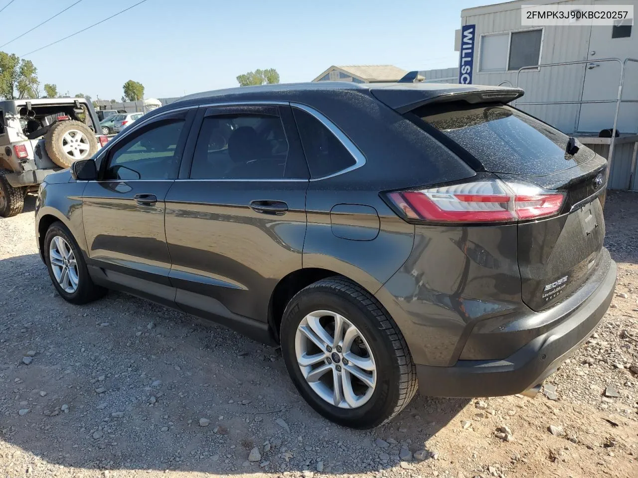 2019 Ford Edge Sel VIN: 2FMPK3J90KBC20257 Lot: 75439624