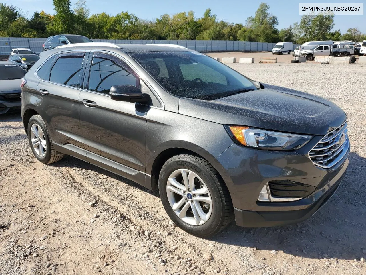 2019 Ford Edge Sel VIN: 2FMPK3J90KBC20257 Lot: 75439624