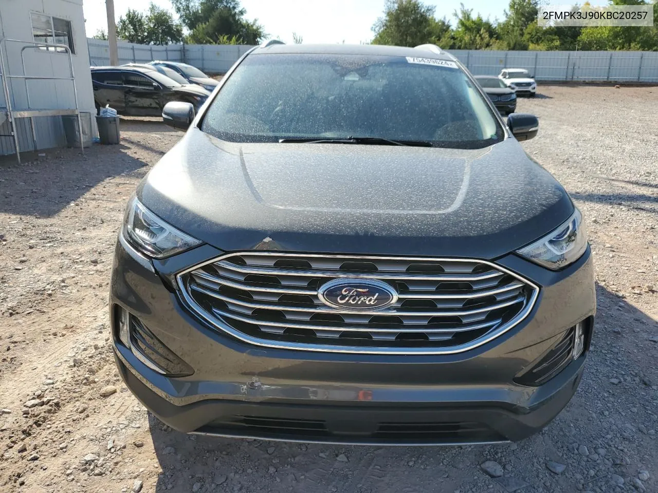 2019 Ford Edge Sel VIN: 2FMPK3J90KBC20257 Lot: 75439624