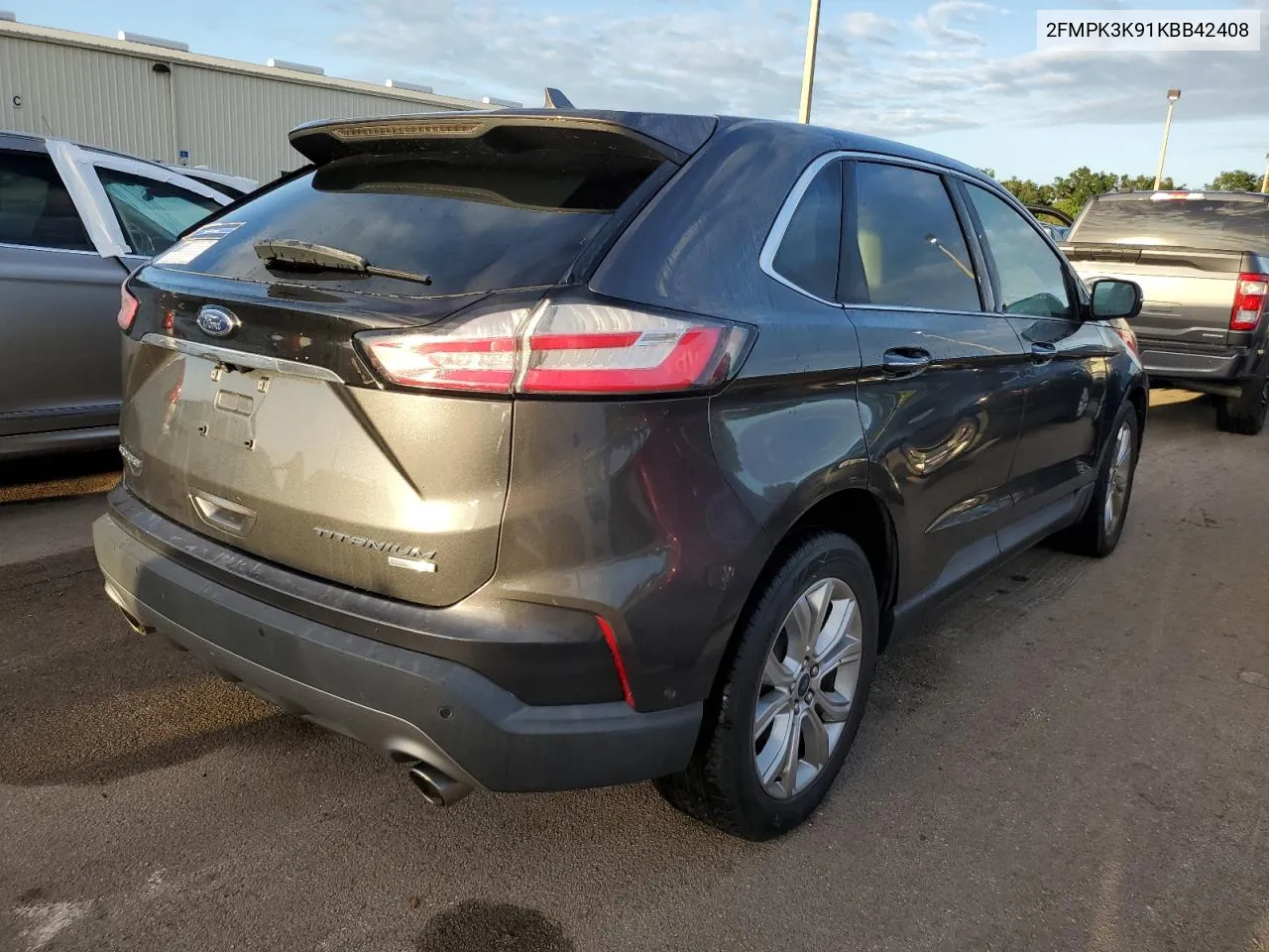 2019 Ford Edge Titanium VIN: 2FMPK3K91KBB42408 Lot: 75637504