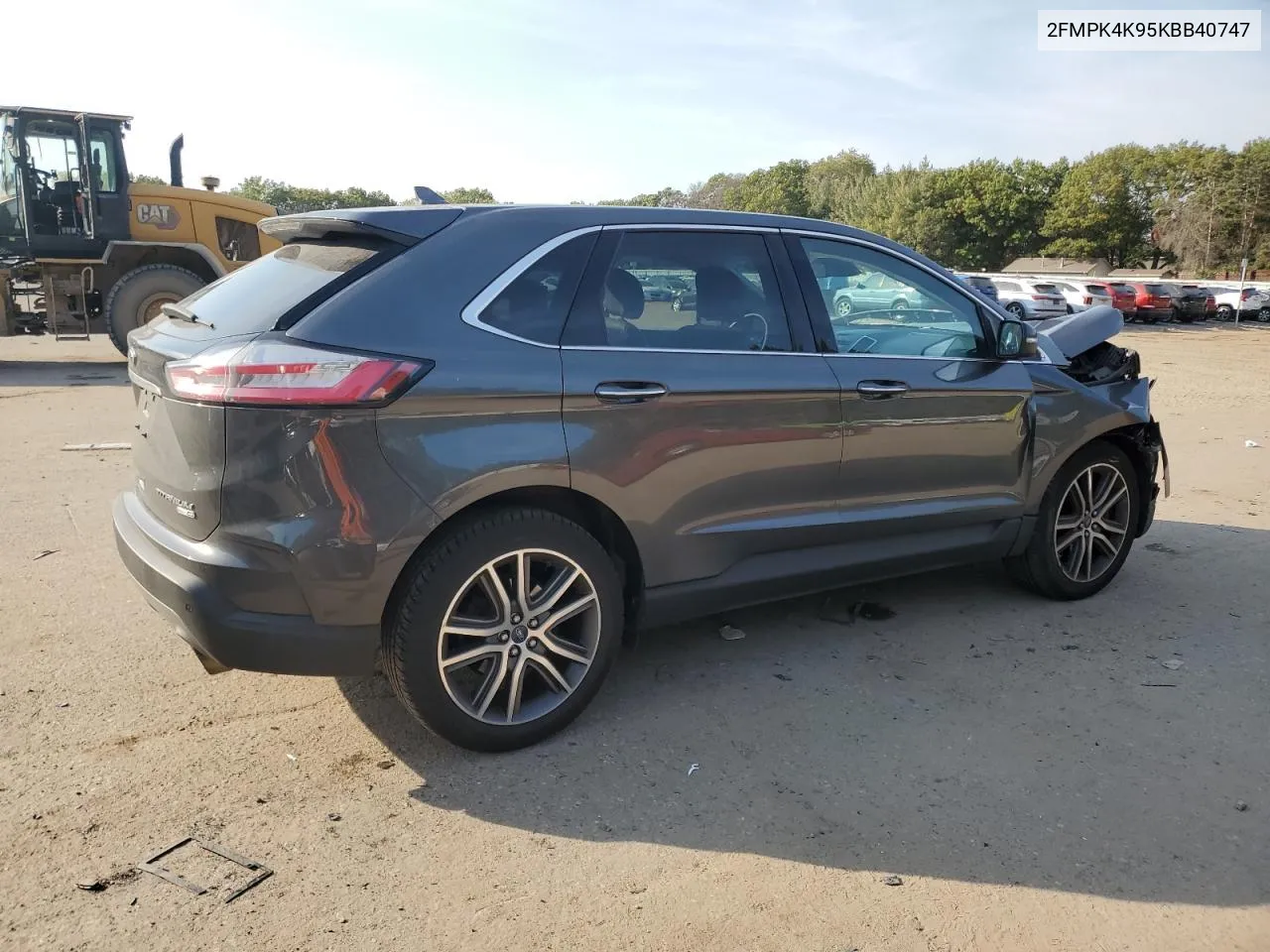 2019 Ford Edge Titanium VIN: 2FMPK4K95KBB40747 Lot: 75703364