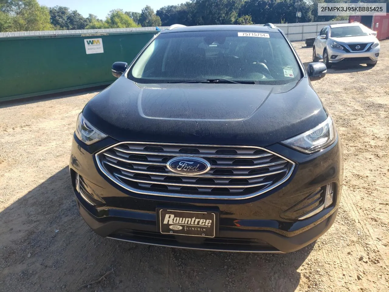 2019 Ford Edge Sel VIN: 2FMPK3J95KBB85425 Lot: 75715754