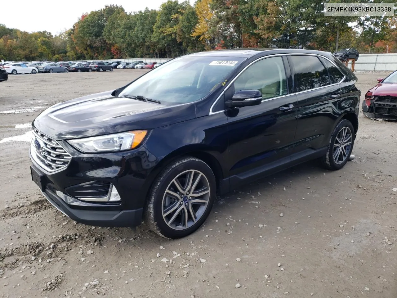 2019 Ford Edge Titanium VIN: 2FMPK4K93KBC13338 Lot: 75913934