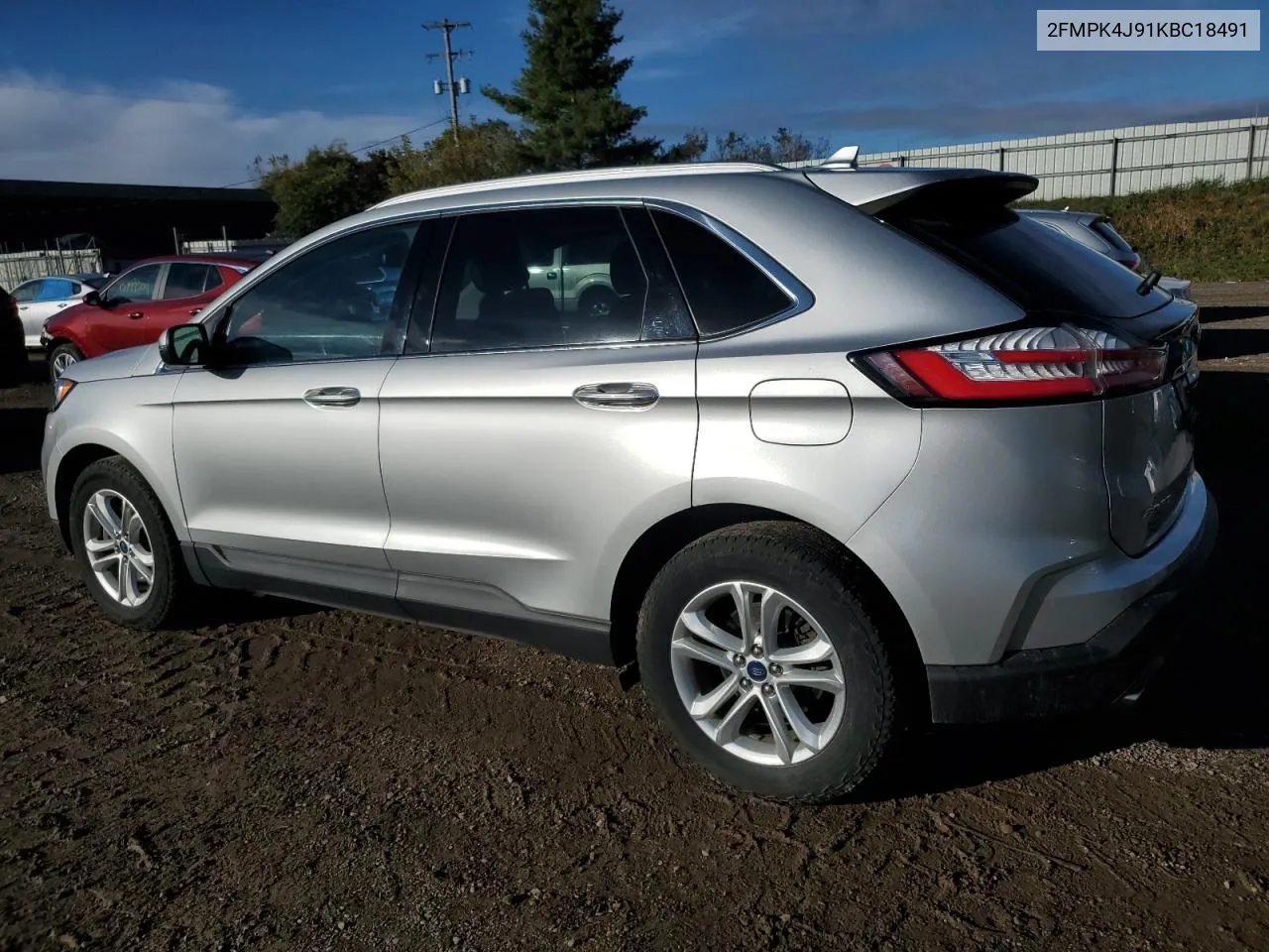 2019 Ford Edge Sel VIN: 2FMPK4J91KBC18491 Lot: 75986864