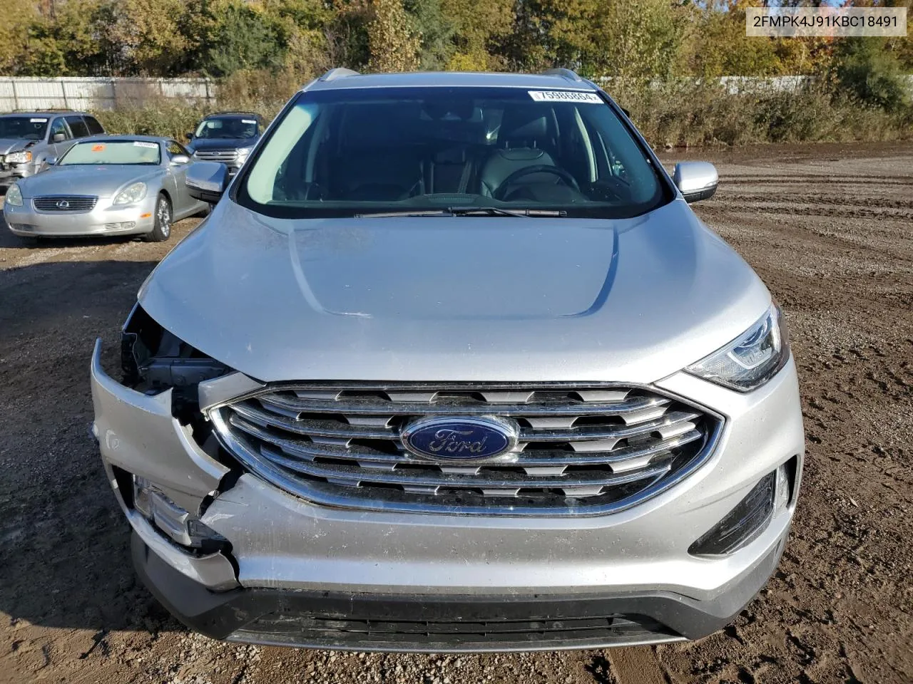 2019 Ford Edge Sel VIN: 2FMPK4J91KBC18491 Lot: 75986864