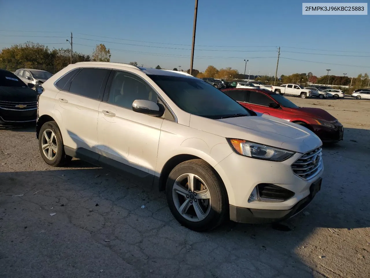 2019 Ford Edge Sel VIN: 2FMPK3J96KBC25883 Lot: 76001044