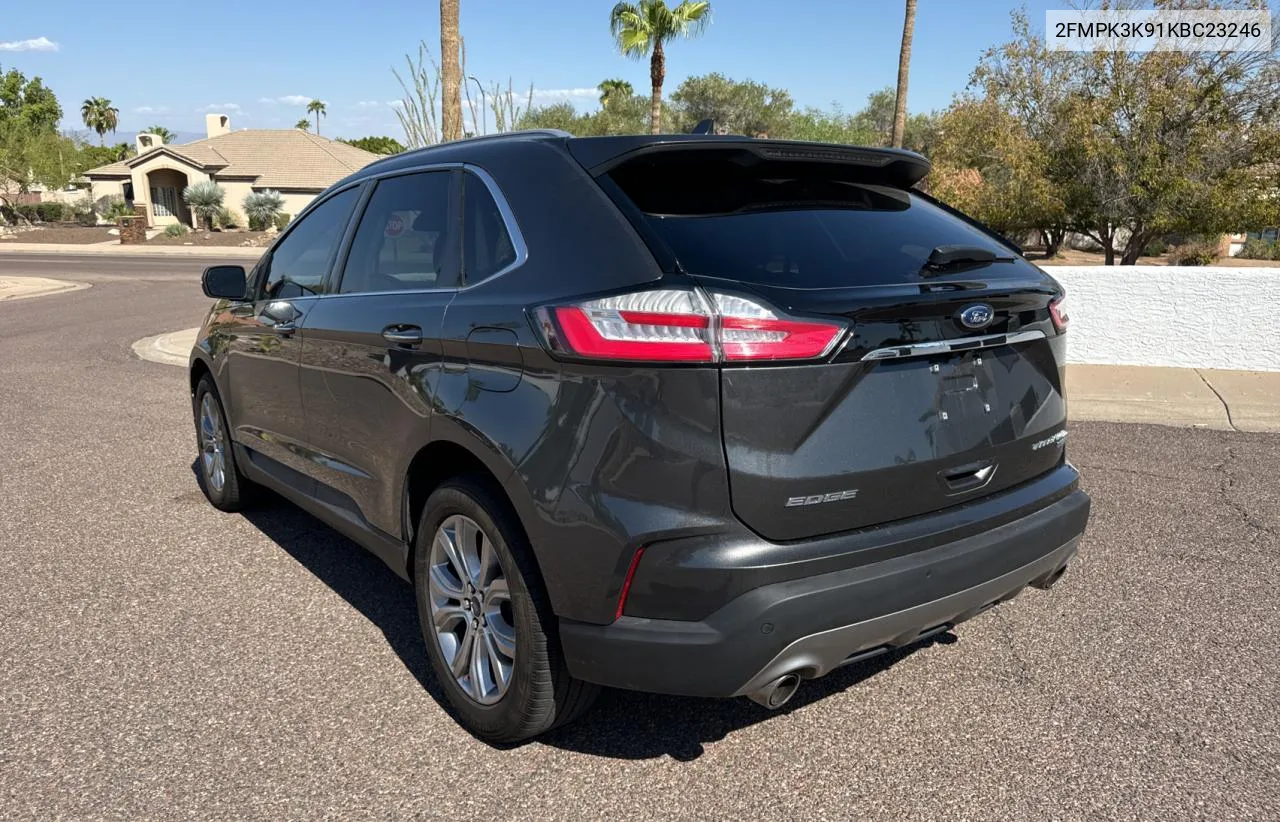 2019 Ford Edge Titanium VIN: 2FMPK3K91KBC23246 Lot: 76112994