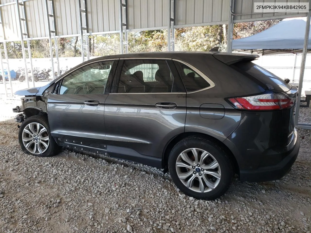 2019 Ford Edge Titanium VIN: 2FMPK3K94KBB42905 Lot: 76412444