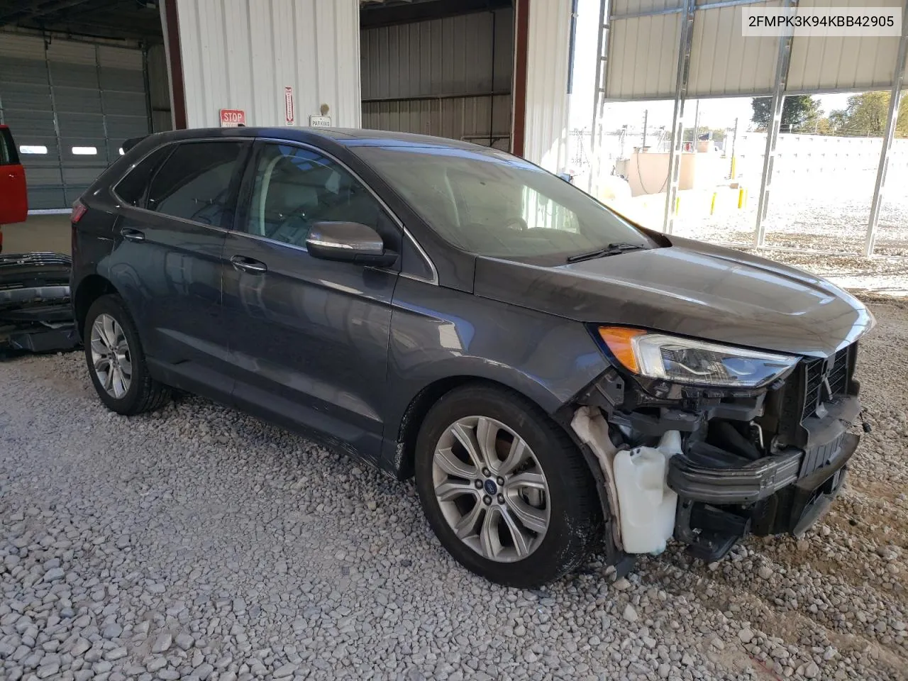 2019 Ford Edge Titanium VIN: 2FMPK3K94KBB42905 Lot: 76412444