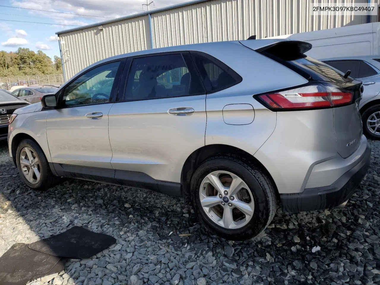 2019 Ford Edge Se VIN: 2FMPK3G97KBC49407 Lot: 76444714