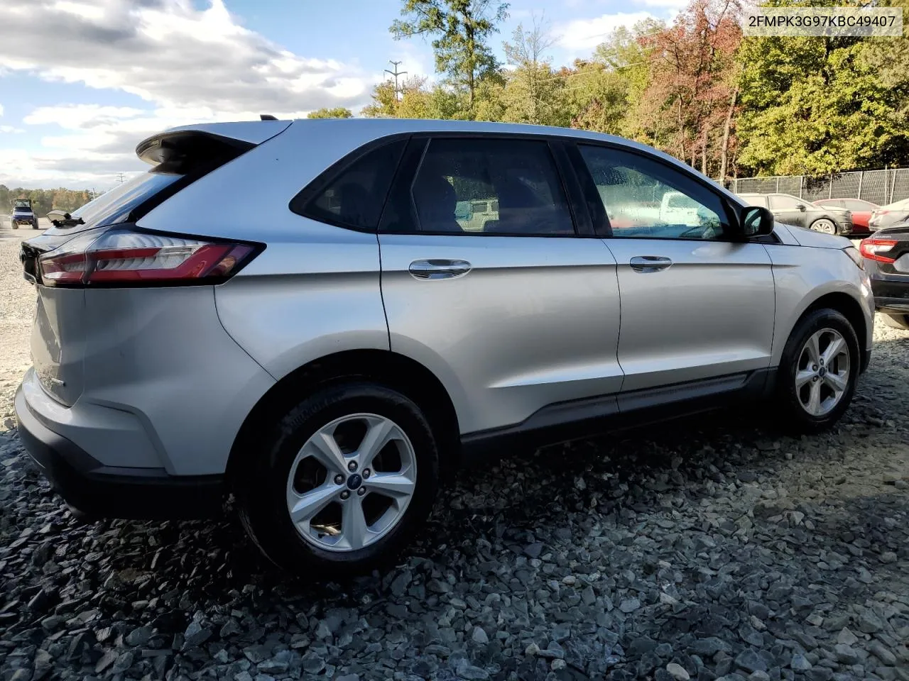 2019 Ford Edge Se VIN: 2FMPK3G97KBC49407 Lot: 76444714