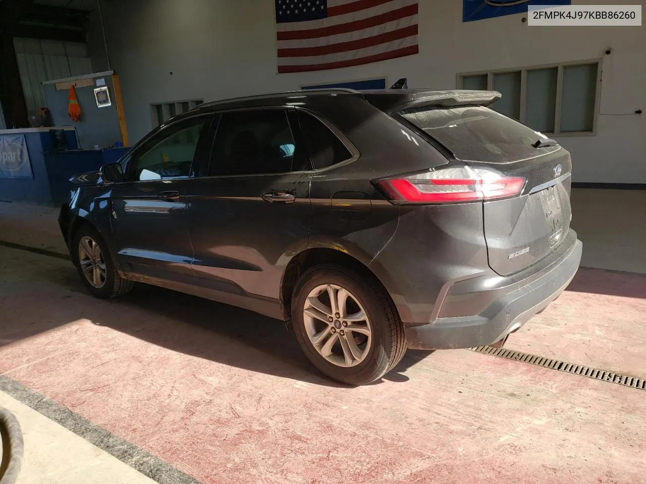 2019 Ford Edge Sel VIN: 2FMPK4J97KBB86260 Lot: 76465094