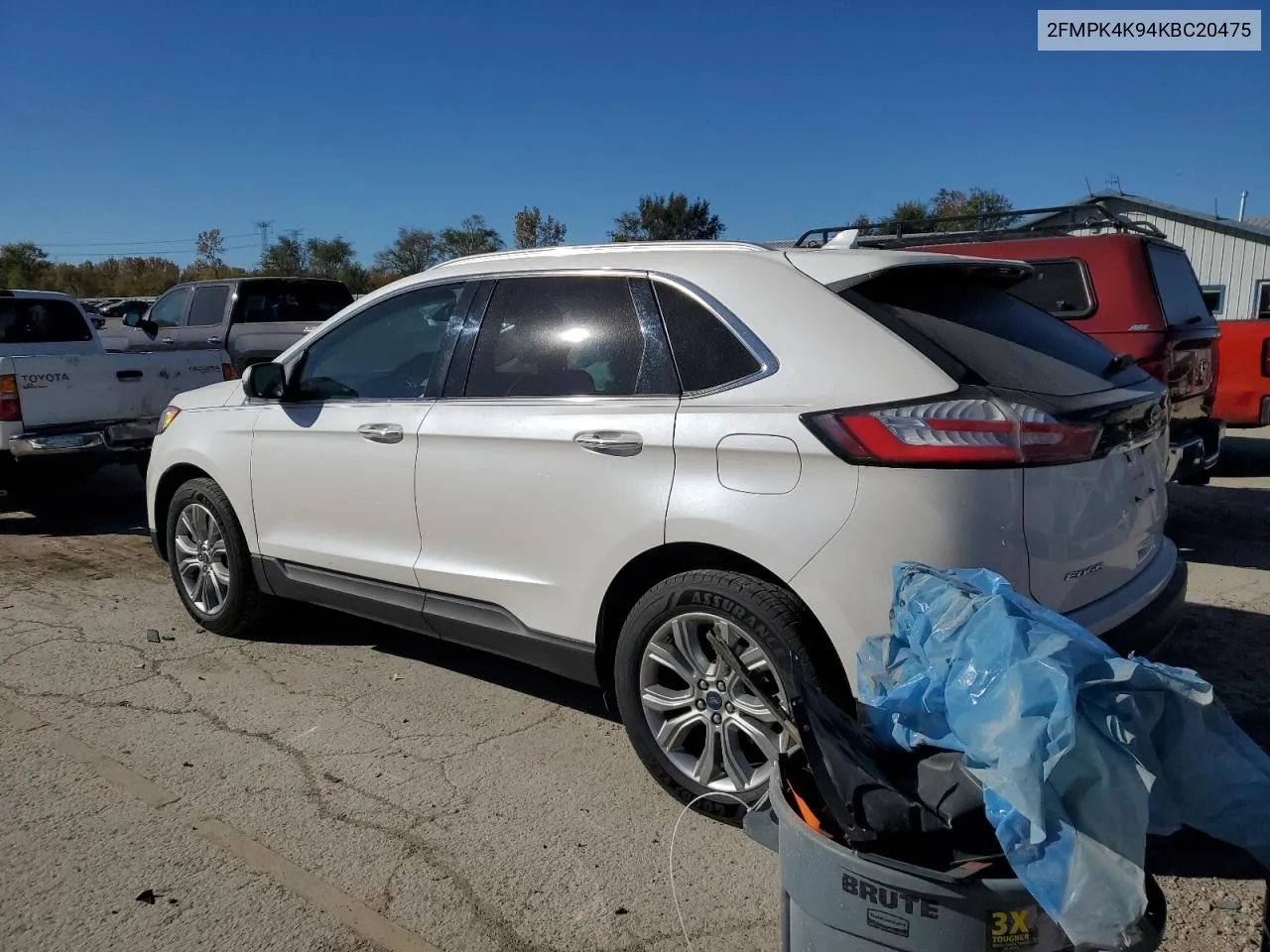 2FMPK4K94KBC20475 2019 Ford Edge Titanium