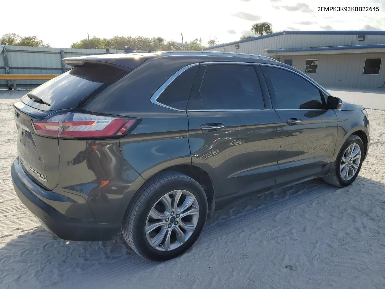 2019 Ford Edge Titanium VIN: 2FMPK3K93KBB22645 Lot: 76912574