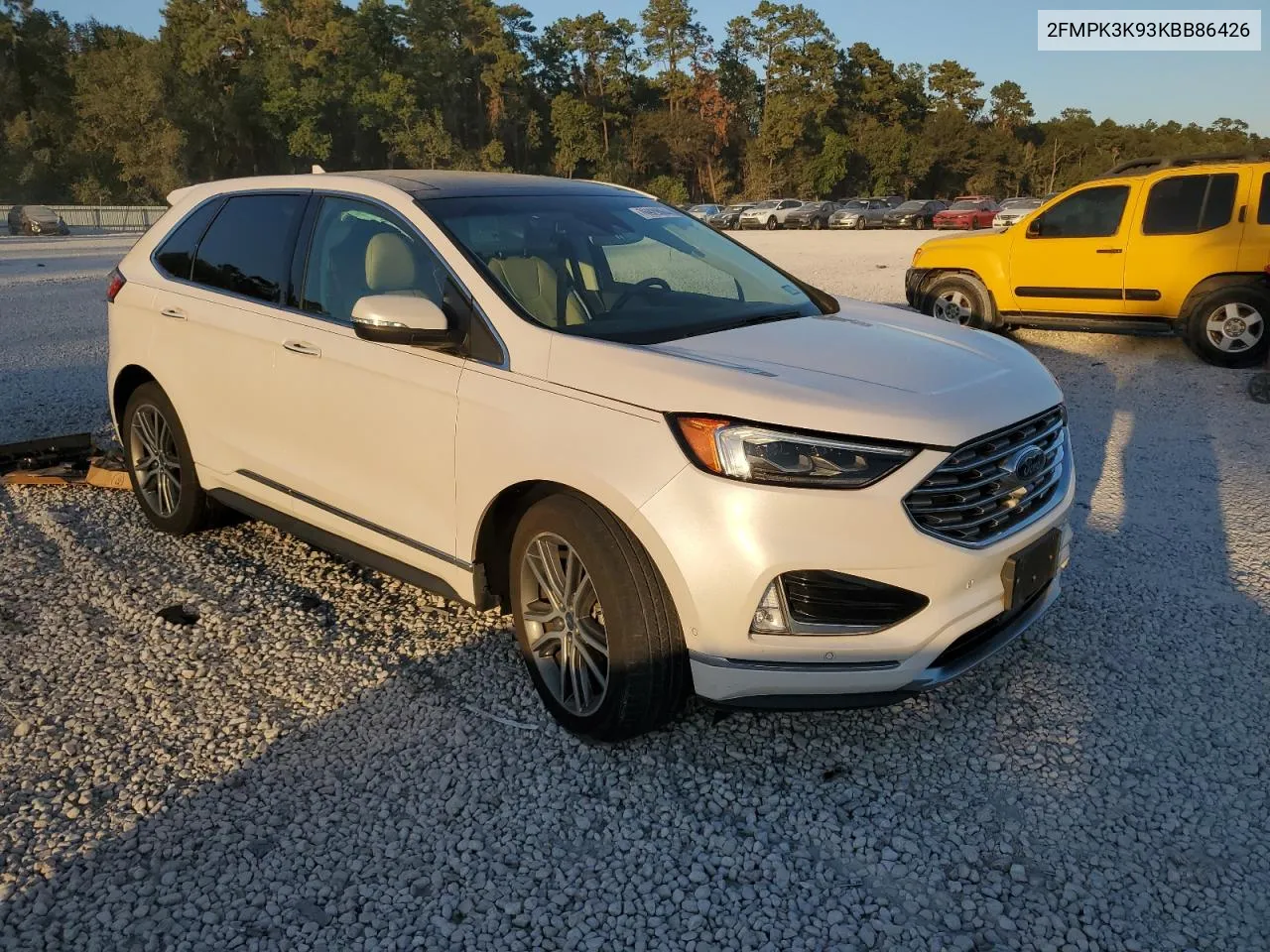 2019 Ford Edge Titanium VIN: 2FMPK3K93KBB86426 Lot: 76929064