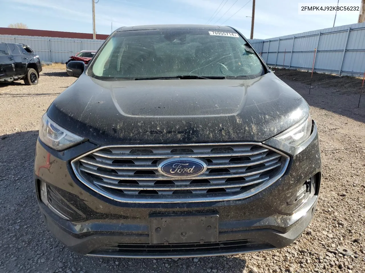 2019 Ford Edge Sel VIN: 2FMPK4J92KBC56232 Lot: 76955714