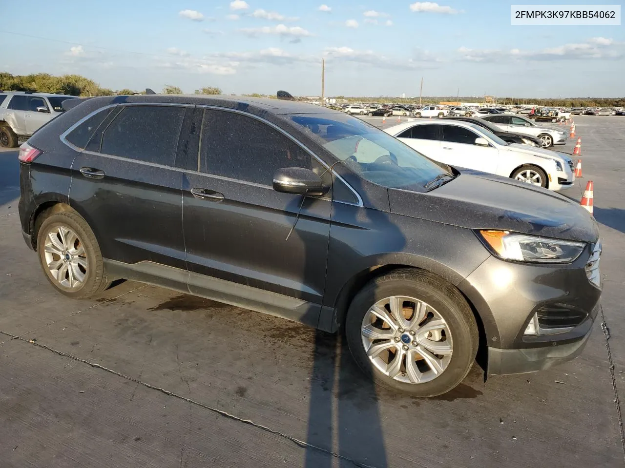 2019 Ford Edge Titanium VIN: 2FMPK3K97KBB54062 Lot: 77283024