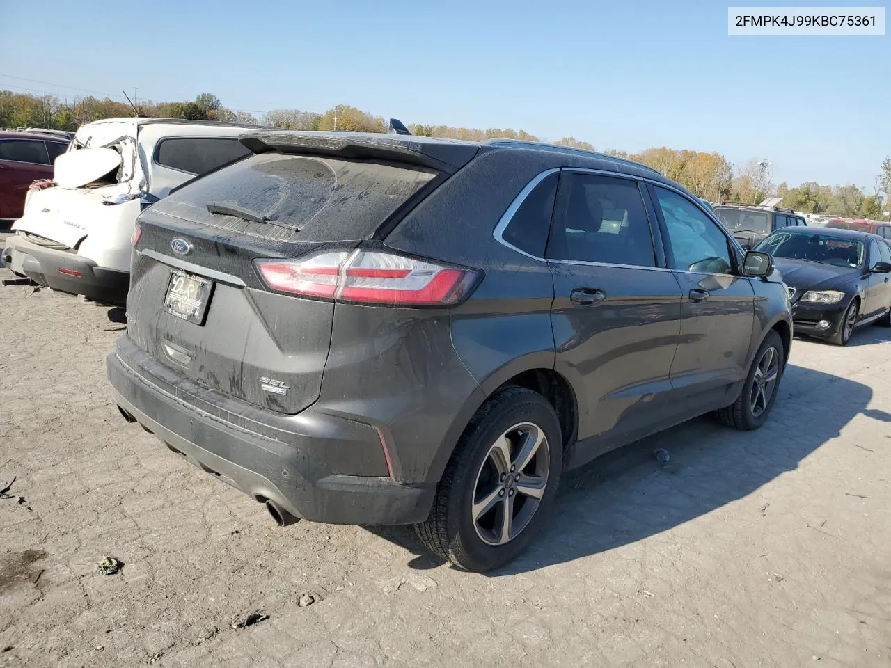 2019 Ford Edge Sel VIN: 2FMPK4J99KBC75361 Lot: 77399944