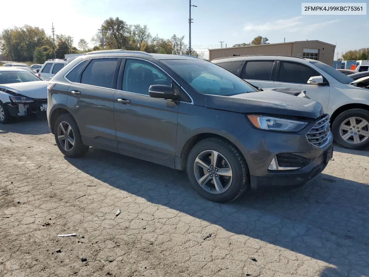 2019 Ford Edge Sel VIN: 2FMPK4J99KBC75361 Lot: 77399944