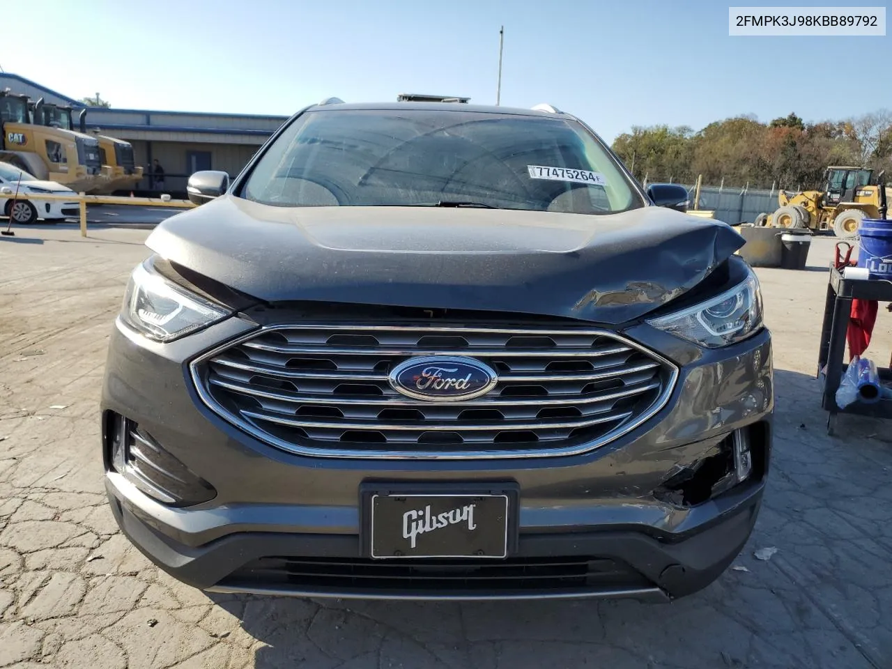 2019 Ford Edge Sel VIN: 2FMPK3J98KBB89792 Lot: 77475264