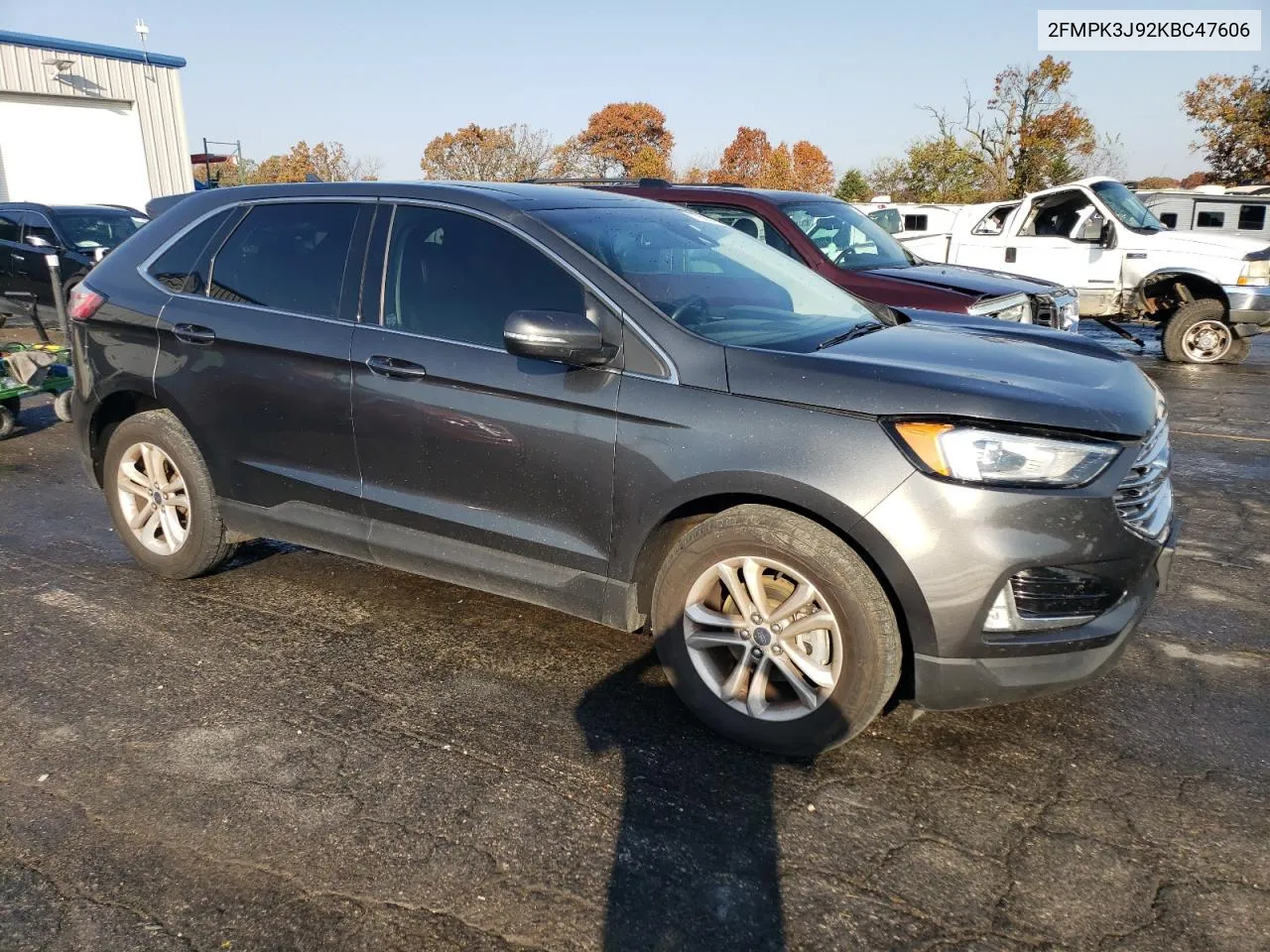 2019 Ford Edge Sel VIN: 2FMPK3J92KBC47606 Lot: 77567464