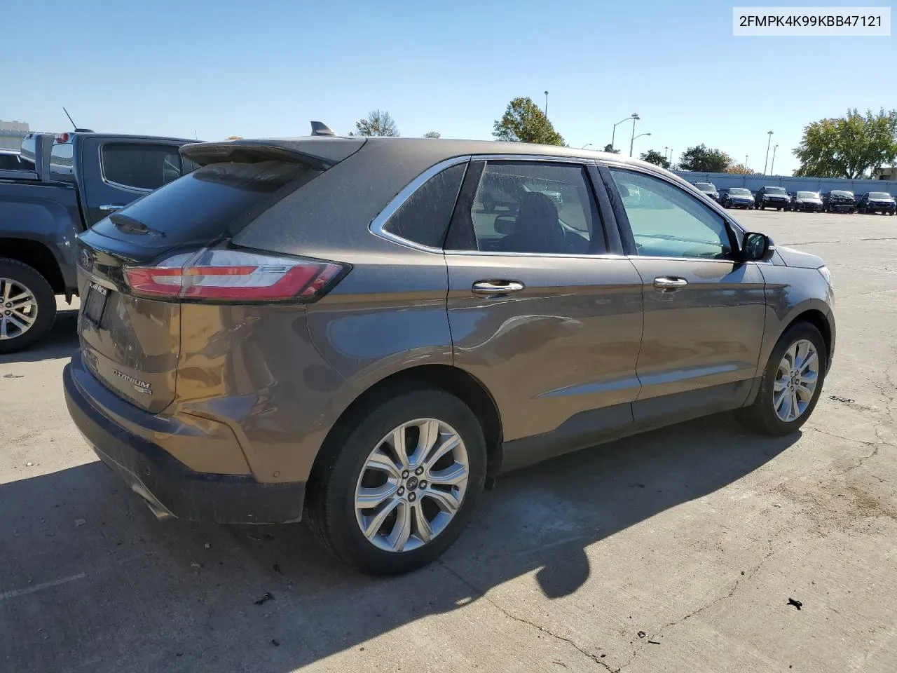 2019 Ford Edge Titanium VIN: 2FMPK4K99KBB47121 Lot: 77785854