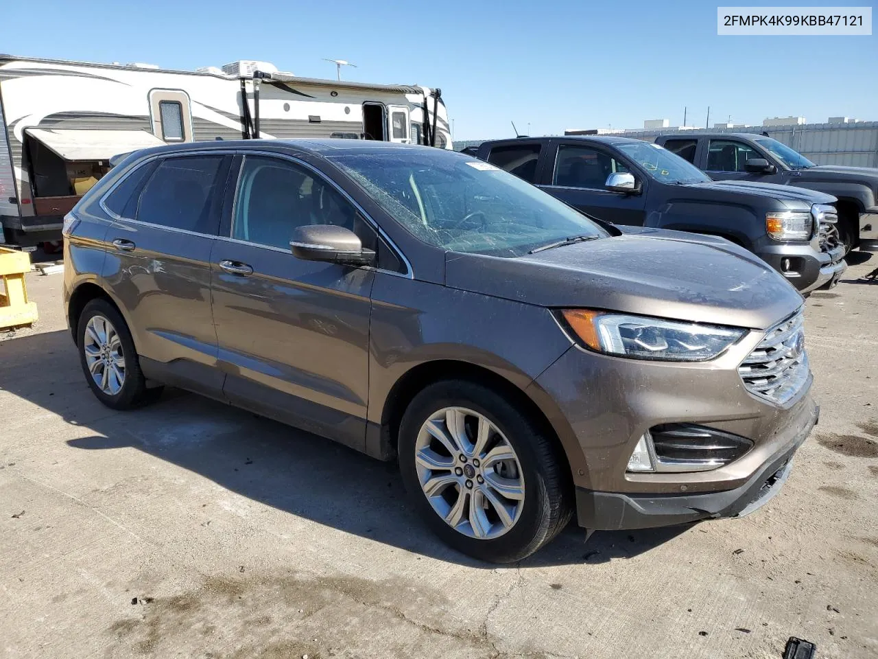 2019 Ford Edge Titanium VIN: 2FMPK4K99KBB47121 Lot: 77785854