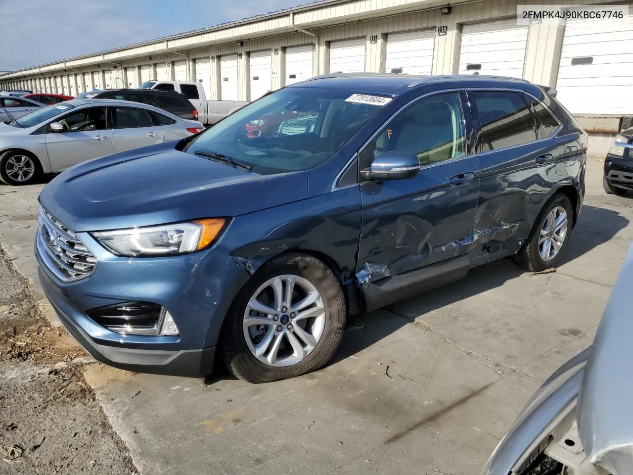 2019 Ford Edge Sel VIN: 2FMPK4J90KBC67746 Lot: 77913604