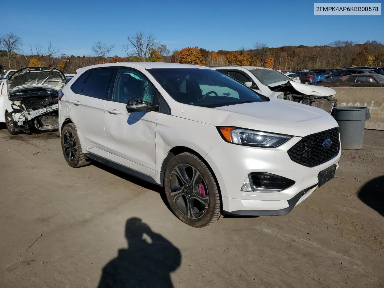 2019 Ford Edge St VIN: 2FMPK4AP6KBB00578 Lot: 78035644